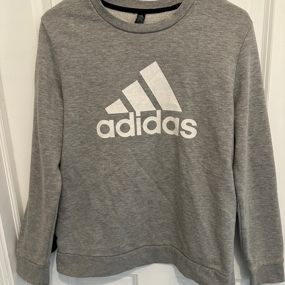 Adidas Golf Heather Gray Crewneck Sweatshirt